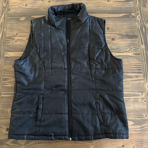 Men’s Jackson Hole Outerwear Black Puffer Vest 3XL Quilted Zip Up Winter Layer